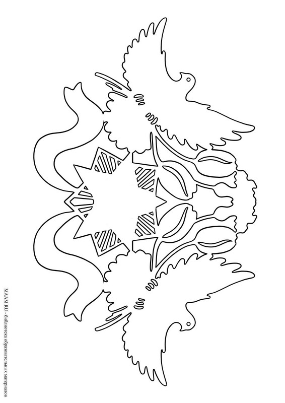 Вытынанка к 9 мая схемы шаблоны